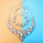 LOYALLOOK Crystal Bridal Jewelry Set for Women Rhinestone Necklace Earrings Bracelet Wedding Bridesmaid Gifts fit with Wedding Dress - Image 5